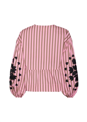 Rikke bluse Pink Stripes Sissel Edelbo 
